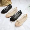 Casual Shoes 2024 Women Flats Ballet Fashion Bow-Knot Slip On Cut Outs Flat Sweet Hollow Summer Female