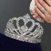 Mody srebrny pierścionek kreatywny rąk Crown cyrkon Pierścień dla kobiet