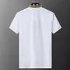 Herren Polos Sommer T-Shirt Baumwolle Kurzarm Gentleman Business Black White Casual Atmable Classic T-Shirt