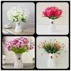 Vazen mode diy plastic bloem pot woonkamer rattan ontwerp vaas creatief bruiloft decor kunstmatige planten ornamenten