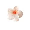 Ny ankomst Gradient Pearl Glitter Color Flower Hairclip Wholesale Sweet Egg Flower Plastic Hair Clip Hawaii Beach Vacation Women Girl Hair Accessories 014