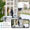 Kameror Unilook IP Dome Camera Outdoor 5MP 5X Zoom Poe PTZ Camera Audio Mic Outdoor H.265 CCTV Security Camera IR 35M HIKVSION -protokoll