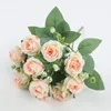 Decorative Flowers Artificial Flower Rose Small Wedding Scene Decoration Home Bouquet Garden Fresh