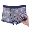 Underpants Mens Underwear Ultra-sottile sottile BoxerShorts Mash Mash Slips Homme Mutandine Boxer Shorts comode maschi