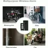 System Wsdcam Wireless Vibration Alarm with Remote Control Antitheft Alarm Door and Window Alarm Motorcycle Bicycle Security Sensors