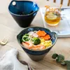 Skålar 1pc keramisk stor ramen skål set 20oz porslin multi-syfte för soppnudlar pho udon sallad