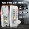 Lock Home Security Push Button Combination Password Safety Door Lock Digital Mechanical Code Lock Gate Entry Access