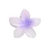 Griffes de cheveux colorés rétro 8cm Hawaiian Egg Blossom Beach Vacation Style Clips Hair Clips Flower Large Hair Claw Hairpin For Women Girls Accessories Wholesale 012