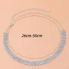 Choker Simple Multi Layered Rhinestone Halsbandsmycken för kvinnor Glänsande tenniskedjan Collar Accessories Gift