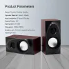 Luidsprekers houten desktopluidsprekers 3,5 mm aux -ingang USB power computer speakers voor laptop desktop telefoon audio luidspreker