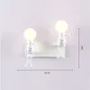 Lampada murale creativa e27 bulbo moderno a led a led applione leggero per bambini corridoio camera da letto lampara ridotta