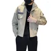 Kurtki męskie 2024 Spring Bomber Jacket Men Mash Modna okrężna obrońca Hasual Windbreaker Płaszcz Motocyklowy