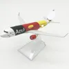 16cm flygplan Azul Brasilianska flygbolag A320 Metal Plane Model Aircraft Kid Gift Collectible Display 240328