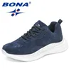 Sapatos casuais Bona 2024 Designers Camurça tênis Trend Men Italian Leisure Footwear Man Mansculize