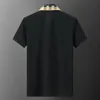 Herren Polos Sommer T-Shirt Baumwolle Kurzarm Gentleman Business Black White Casual Atmable Classic T-Shirt