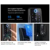 Заблокировать приложение Tuya Wi -Fi Автоматическое электронное без ключа Deadbolt Smart Door Lock с цифровым отпечатками IC Mechanal Key Home