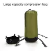 Växel camping förvaringspåse praktisk justerbar bärresistent rese sovsäck kompressionssäck för ryggsäck