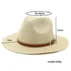 Berets 2024 Panama Straw Hat Protection Sunshade Kobieta Jazz Top Men and Women's Spring Summer Tchevel Modne Słońce