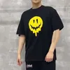 2024 Designer clothing Designer t shirt High Version Correct Classic Dissolved Smiley Face Print Ghost Hand Embroidery Sleeve T-Shirt