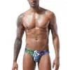 Underpants Men Leopard Stampa mutandine da cofano a bassa vita briefs di nuoto traspirante tronchi