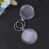 Keychains 30pcs Circle Acrylique PO Frame Keychain Keychain Insert Insert INSERT INDECT PATURE CAVEYRING POUR PROJETS DIY