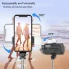 Monopods Selfie Stick met licht en Bluetooth Wireless Remote Control Foldable Tripod 360 ° rotatie selfie stick voor iOS Android -telefoons