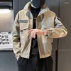 Kurtki męskie 2024 Spring Bomber Jacket Men Mash Modna okrężna obrońca Hasual Windbreaker Płaszcz Motocyklowy