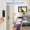 Intercom TUYA 1080P 10 Inch 7 Color Touch Screen Wifi Video Doorbell Smart APP Home Intercom Password Unlock RFID Access Control System