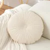 Pillow Round Seat Fashion European Velvet Throw Fabric Handmade Pleated Wheel Pumpkin