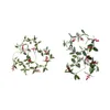 Decoratieve bloemen kunstmatige kerst wijnstok slinger 2m diy rattan voor festival