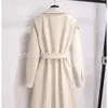 Designer Hepburn style 2023 autumn/winter. New gentle style Korean high-end suit style woolen coat long style