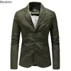 Abiti da uomo primaverile giacca blazer autunno di alta qualità affari casual slim bass tacca multimesatore di abiti di cotone puro cotone