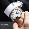 87 gorąca sprzedaż Dual Calendar Business Men z świetlistym wodoodpornym prostym kwarcowym zegarek 97