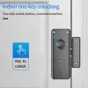 Lock Invisible Door Lock Tuya Smart Wooden Door Lock APP IC Card Unlock Electronic Lock Indoor Hidden Burglar Door Locks Punch Free