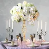 Bandlers Mariage Fleurs de mariage Metal Road plomb Cougettes Centres de chandelier