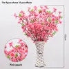 Decorative Flowers Artificial Flower Cherry Spring Plum Blossom Peach Branch 65cm Silk Tree Bud For Wedding Party Decoration