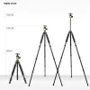 Monopods QZSD Q1000C Koolstofvezel Professioneel statief 45 mm Panoramische balhead 28 mm Buis 15kg Laadcapaciteit Stand voor DSLR -camera