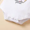 Set di abbigliamento 3 pezzi di vestiti per bambina nati set manica corta con body kitten cortometraggi estate outfit estate per il bambino 0-18 mesi