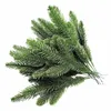 Fleurs décoratives 30pcs plantes artificielles branches de pin diy anneau couronne décorations de fête de Noël décor d'arbre faux ornements de plante enfants artisanat