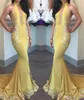 Halter Sexy Open Front Mermaid Vestidos de noche con apliques de vestidos de fiesta formales largos 2017 Vestido nocturno Backless2120453