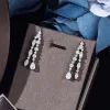 Outils ensemble de bijoux arabes saoudiens pour les femmes de mariage de mariage Zircon Crystal Dubai Bridal Jewelry Set Gift