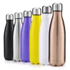 Cola Bottle Thermos Cup Doppelschicht Sportkessel Flasche 304 Edelstahl Heißer Designer Bowling Cup Outdoor Camping Cycling Fitness Water Cup