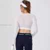 Shirts Swan Love Golf Women Sports Shirt Ice Silk Sunscreen TShirt Long Sleeve Cooling Underwear Lady Printed UVProof Cropped Tops