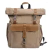 Rucksack Chikage Vintage große Kapazität Unisex neutraler College-Style-Leinwand Schultasche Multifunktion Persönlichkeit Männer