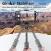 Monopoden L19 Gimbal Stabilisator Auto Balance mit Aluminiumstab Teleskop Selfie Stick Video Stall Shooting Stativ für Telefon -Smartphone