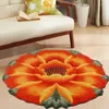 Carpets Fashion Pastoral Style Handmade Embroidery 3D Rose Carpet Floral Non-Slip Mat Abstract Roses Shape Rug For Living Room