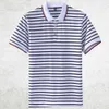 Polo heren korte slanke fit gestreepte trendy katoenen kleding met een reverskraag, zomerhelft mouwen jeugd soulshirt, t-shirt trend