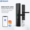 Blocca esterno frontale cerradura intellegente impermeabile tuya wifi smart lock smart lock antiblocco protezione digitale serratura elettronica 6068 6068