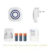 Detector Door Chime, draadloze bedrijfsdeur Motion Sensor Detector Smart bezoekersdeurbel Home Security Ride Alarm met 1 plugin