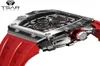 Tsar Bomba Mens Assista Top Brand Luxury Tonneau Design 50m Impermeável aço inoxidável Atenção Sport Cronograph Watch For Men 212973708
